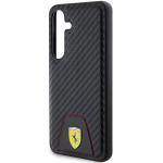 Carcasa Ferrari Carbon Stitched Bottom compatibila cu Samsung Galaxy S24, Negru 7 - lerato.ro