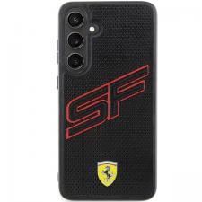 Carcasa Ferrari Big SF Perforated compatibila cu Samsung Galaxy S24, Negru