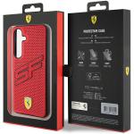 Carcasa Ferrari Big SF Perforated compatibila cu Samsung Galaxy S24, Rosu 9 - lerato.ro