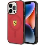 Carcasa Ferrari Translucent cu Magsafe compatibila cu iPhone 14 Pro, Rosu 4 - lerato.ro