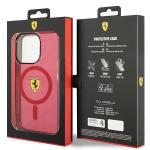 Carcasa Ferrari Translucent cu Magsafe compatibila cu iPhone 14 Pro, Rosu 9 - lerato.ro