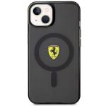 Carcasa Ferrari Translucent cu Magsafe compatibila cu iPhone 14 Plus / 15 Plus, Negru 2 - lerato.ro