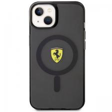Carcasa Ferrari Translucent cu Magsafe compatibila cu iPhone 14 Plus / 15 Plus, Negru