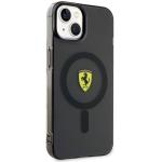 Carcasa Ferrari Translucent cu Magsafe compatibila cu iPhone 14 Plus / 15 Plus, Negru 5 - lerato.ro