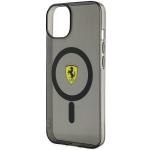Carcasa Ferrari Translucent cu Magsafe compatibila cu iPhone 14 Plus / 15 Plus, Negru 7 - lerato.ro