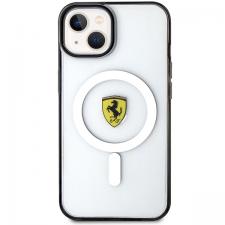Carcasa Ferrari Translucent cu Magsafe compatibila cu iPhone 14 Plus / 15 Plus, Transparent