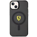 Carcasa Ferrari Translucent cu Magsafe compatibila cu iPhone 15 / 14 / 13, Negru 2 - lerato.ro