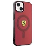 Carcasa Ferrari Translucent cu Magsafe compatibila cu iPhone 15 / 14 / 13, Rosu 5 - lerato.ro