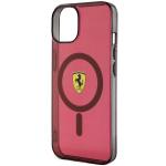 Carcasa Ferrari Translucent cu Magsafe compatibila cu iPhone 15 / 14 / 13, Rosu 7 - lerato.ro