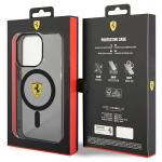 Carcasa Ferrari Translucent cu Magsafe compatibila cu iPhone 14 Pro Max, Negru 9 - lerato.ro