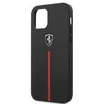 Carcasa Ferrari On Track Leather Nylon Stripe compatibila cu iPhone 12 Pro Max, Negru 7 - lerato.ro