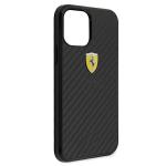 Carcasa Ferrari On Track Real Carbon compatibila cu iPhone 12 Mini, Negru 8 - lerato.ro