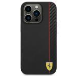 Carcasa Ferrari On Track Stripe compatibila cu iPhone 14 Pro, Negru 2 - lerato.ro