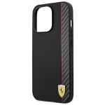 Carcasa Ferrari On Track Stripe compatibila cu iPhone 14 Pro, Negru 7 - lerato.ro