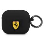 Carcasa din silicon Ferrari FEA3SILBK compatibila cu Apple AirPods 3, Negru 2 - lerato.ro