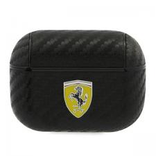 Carcasa Ferrari On Track PU Carbon compatibila cu Apple AirPods Pro 1 / 2, Negru