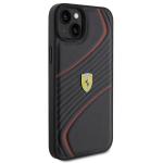 Carcasa Ferrari Twist Metal Logo compatibila cu iPhone 15 Plus Black 8 - lerato.ro