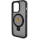 Carcasa Ferrari Ring Stand MagSafe compatibila cu iPhone 15 Pro Max Black 7 - lerato.ro