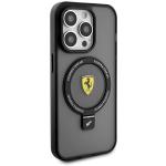 Carcasa Ferrari Ring Stand MagSafe compatibila cu iPhone 15 Pro Black 7 - lerato.ro