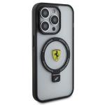 Carcasa Ferrari Ring Stand MagSafe compatibila cu iPhone 15 Pro Clear 7 - lerato.ro