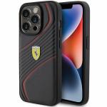 Carcasa Ferrari Twist Metal Logo compatibila cu iPhone 15 Pro Black 6 - lerato.ro