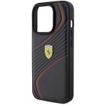 Carcasa Ferrari Twist Metal Logo compatibila cu iPhone 15 Pro Black 8 - lerato.ro