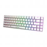 Tastatura mecanica Fifine GK1W, Cu fir USB, RGB, Switch-uri Red, Alb 3 - lerato.ro