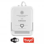 Detector de gaz propan / butan Firesco JY-ZL2010W, 85dB, Indicator LED, USB-C, WiFi, Conectare Tuya, Alb 3 - lerato.ro