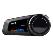Interfoane moto, Intercom pentru casca moto Fodsports FX6, Bluetooth 5.0, Radio FM, Microfon anti-zgomot, Autonomie 10h, Negru, lerato.ro