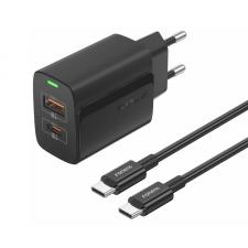 Incarcator retea Foneng EU66, 1xUSB-C, 1xUSB-A, 20W, 2.4A, Negru