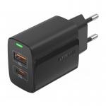 Incarcator retea Foneng EU66, 1xUSB-C, 1xUSB-A, 20W, 2.4A, Negru 4 - lerato.ro