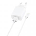 Incarcator retea Foneng EU28, 2.4A, cablu USB-A la Lightning, Alb 2 - lerato.ro
