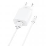Incarcator retea Foneng EU28, 1xUSB, cablu USB la USB Micro, 2.4A, Alb 2 - lerato.ro