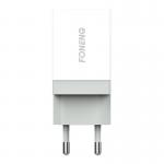 Incarcator retea Foneng K210, 1xUSB, cablu USB la Micro USB, 2.1A, Alb 3 - lerato.ro