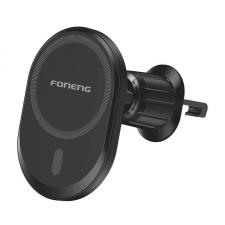 Accesorii auto, Suport auto Foneng CP105, 15W, Air Vent Mount, Rotire 360 grade, Negru, lerato.ro