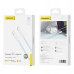 Cablu pentru incarcare si transfer de date Foneng XS02, 2x USB Type-C, PD 60W, 1.2m, Albastru 3 - lerato.ro