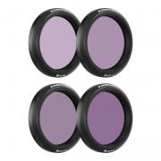 Set de 4 filtre Freewell ND pentru DJI Osmo Action 5 Pro, Negru