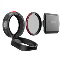 Parasolar Freewell Sunshield compatibil cu FUJI X100, Filtru CPL/Black Mist 49mm incorporat, Negru