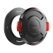 Camere video/foto si accesorii, Inel si capac protectie obiectiv Freewell compatibile cu Real Locking VND/CPL, 55mm, Negru, lerato.ro