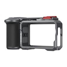 Huse, genti si carcase de protectie pentru camere video, Carcasa de expansiune din aluminiu Freewell Creator Pro Cage compatibila cu DJI Osmo Action 6, Maner Grip, Cold Shoe, Gri, lerato.ro