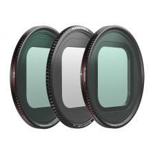 Set 3 filtre Freewell FW-SH-ESS, Snow Mist 1/4 / CPL / VND 1–5, compatibile cu Freewell Sherpa, Negru
