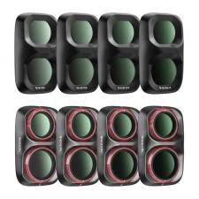 Set de 8 filtre Freewell All Day pentru camera DJI Osmo Pocket 4P, Negru