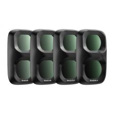 Set 4 filtre Freewell Standard Day pentru camera DJI Osmo Pocket 4P, ND8, ND16, ND32, ND64, Negru