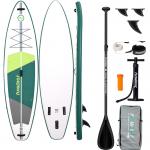 Placa de paddleboarding FunWater SUP SUPFW69A, 335 x 84 x 15 cm, Antiderapanta, Gonflabila, Set accesorii inclus, Verde / Alb 2 - lerato.ro