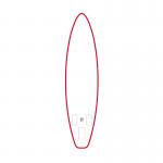 Placa de paddleboarding FunWater SUP SUPFW69C, 335 x 84 x 15 cm, Antiderapanta, Gonflabila, Set accesorii inclus, Rosu / Alb 5 - lerato.ro