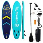 Placa de paddleboarding FunWater SUP SUPFW71A, 350 x 86 x 15 cm, Antiderapanta, Gonflabila, Set accesorii inclus, Light Blue 2 - lerato.ro