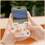 Husa GameBaby cu controller compatibila cu iPhone 16 Pro Max, Sisteme suportate Game Boy Advance / Game Boy Color / Nintendo Entertainment System, Galben 7 - lerato.ro