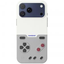 Husa GameBaby cu controller compatibila cu iPhone 17 Pro Max, Sisteme suportate Game Boy Advance / Game Boy Color / Nintendo Entertainment System, Gri