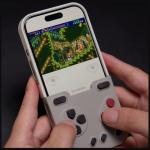 Husa GameBaby cu controller compatibila cu iPhone 17 Pro, Sisteme suportate Game Boy Advance / Game Boy Color / Nintendo Entertainment System, Gri 12 - lerato.ro