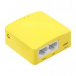 Router GL.iNet Mango AX GL-MT300N-V2, Wi-Fi 4, Viteza Wi-Fi 300 Mb/s, 1x LAN, 1x WAN, Galben 4 - lerato.ro